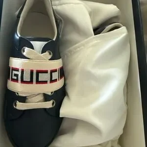 Gucci | Shoes | Gucci Navy Blue And White Sneakers With  Gucci Navy blue and White Sneakers with Luxury Branding main image 0